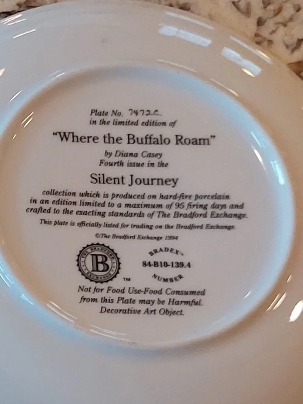 5 Bradford Exchange Limited Edition Native American theme Collectable Plates